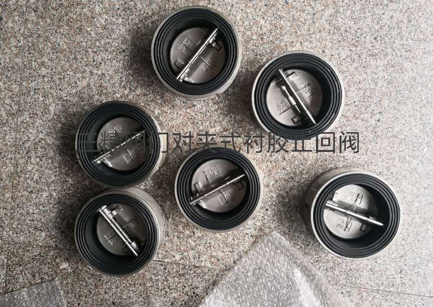 對(duì)夾式襯膠止回閥